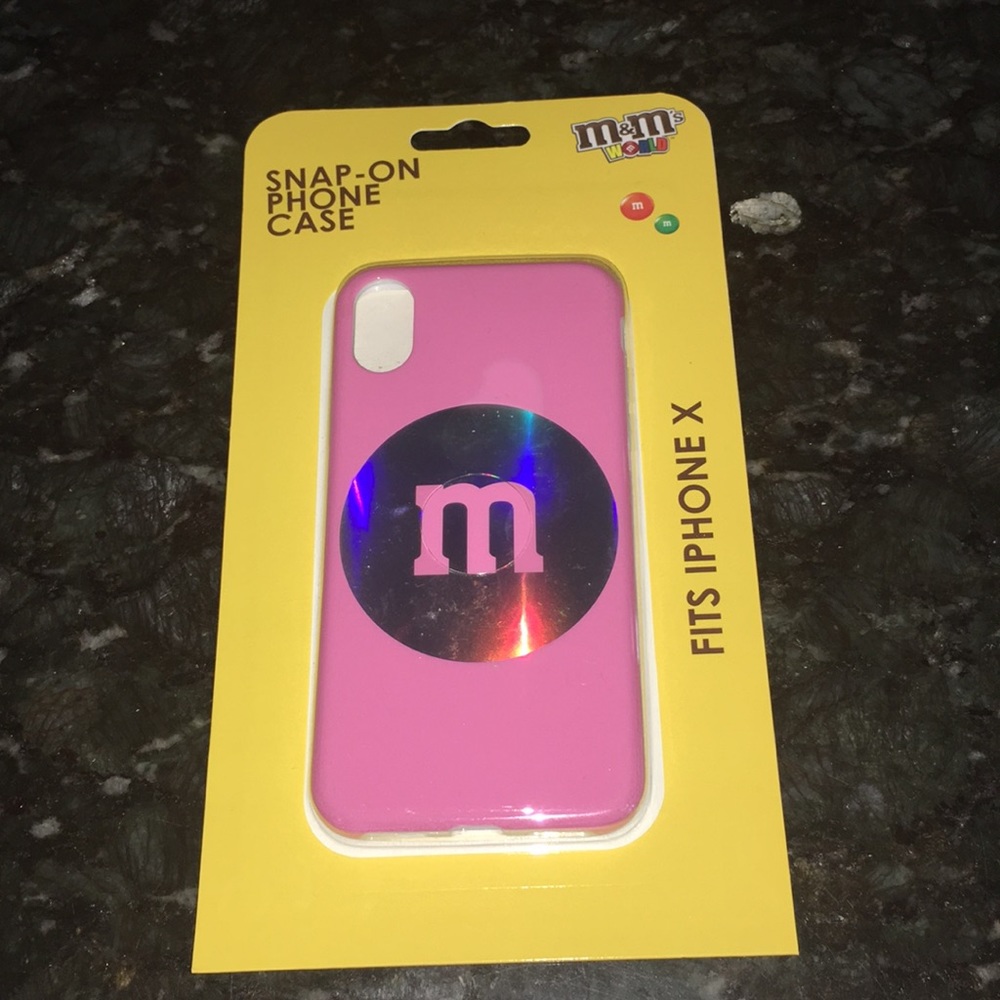 M&M iPhone X snap-on case